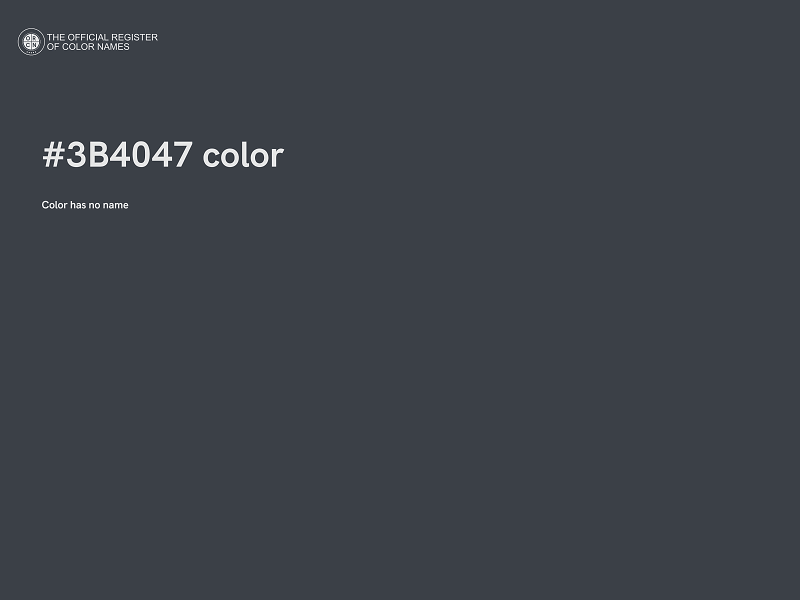 #3B4047 color image