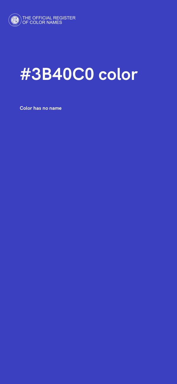 #3B40C0 color image