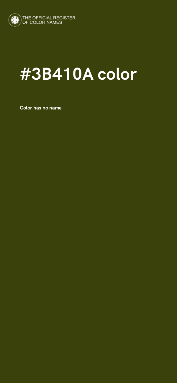 #3B410A color image