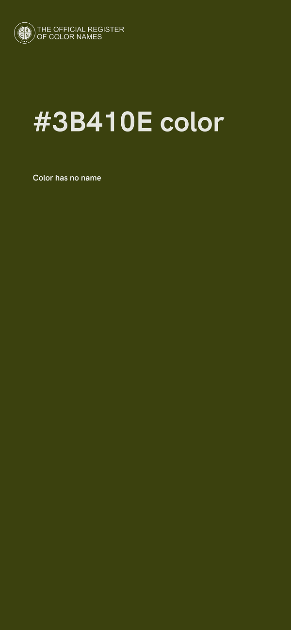 #3B410E color image