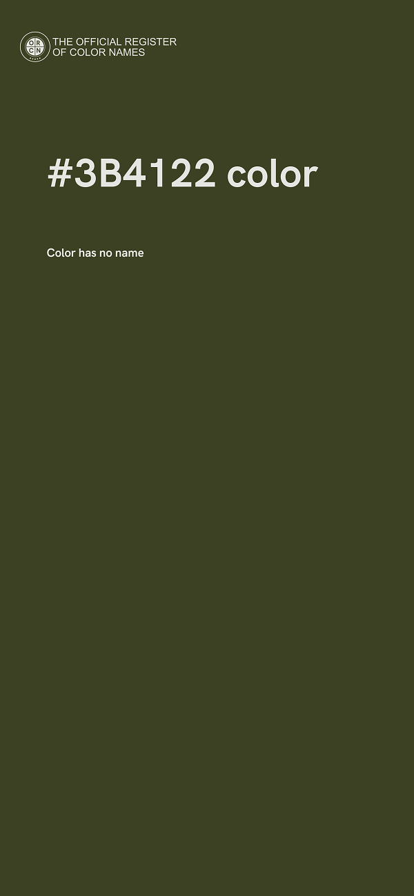 #3B4122 color image