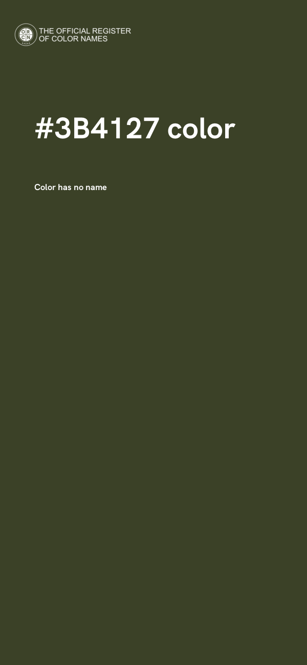 #3B4127 color image