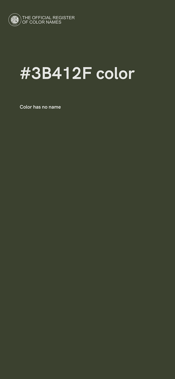 #3B412F color image
