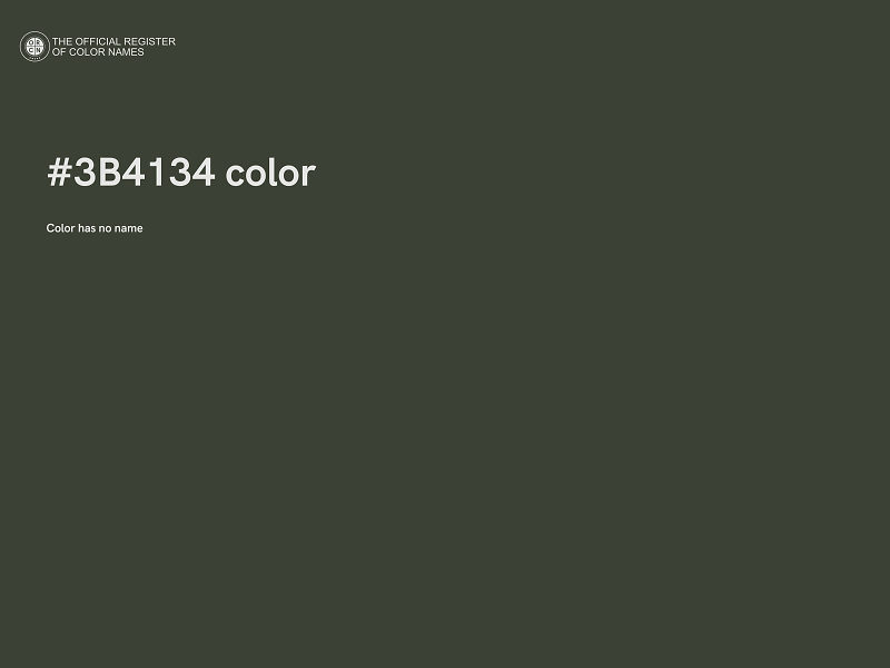#3B4134 color image