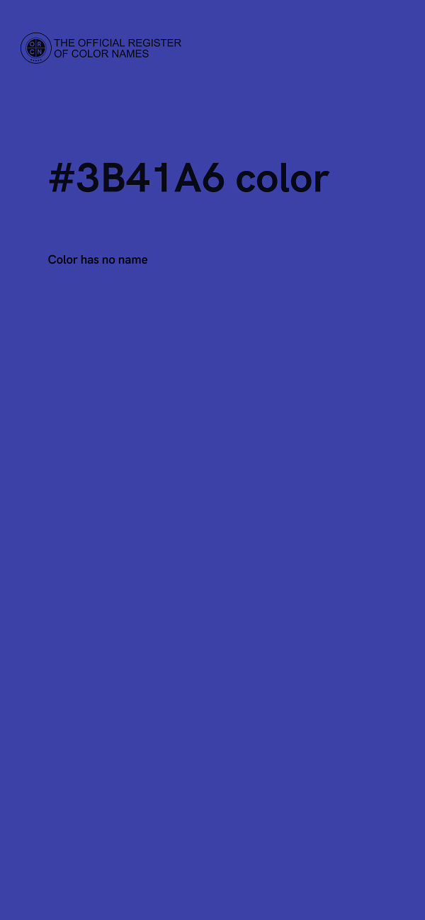 #3B41A6 color image