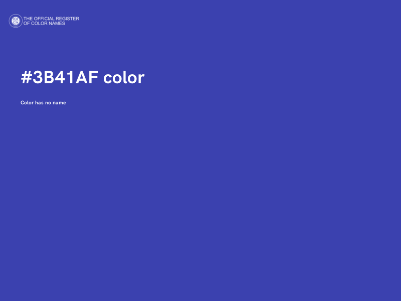 #3B41AF color image