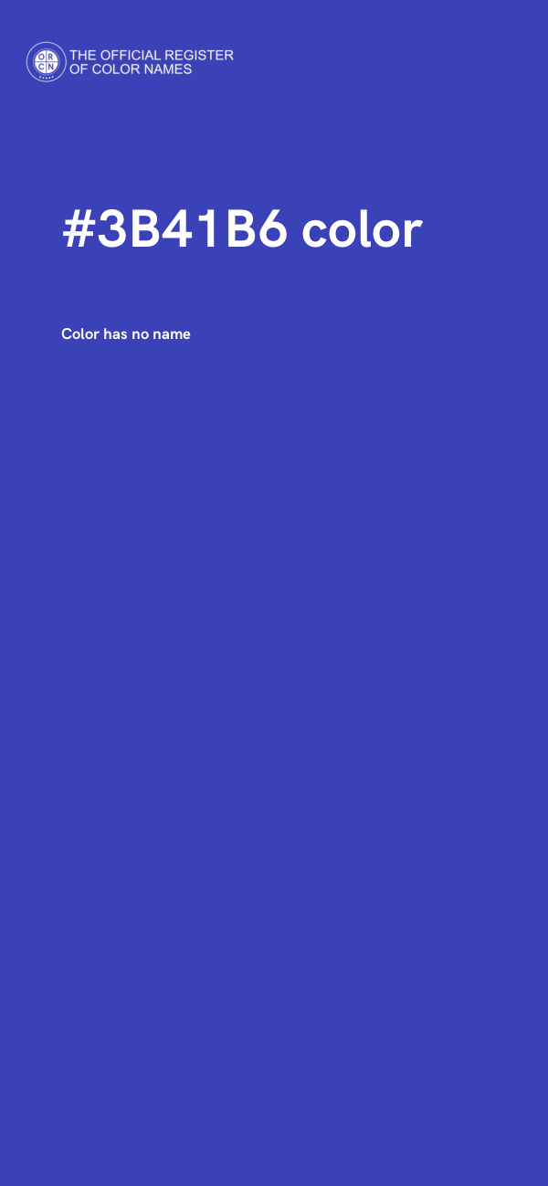 #3B41B6 color image