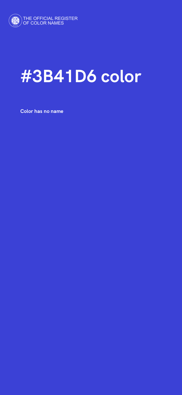 #3B41D6 color image