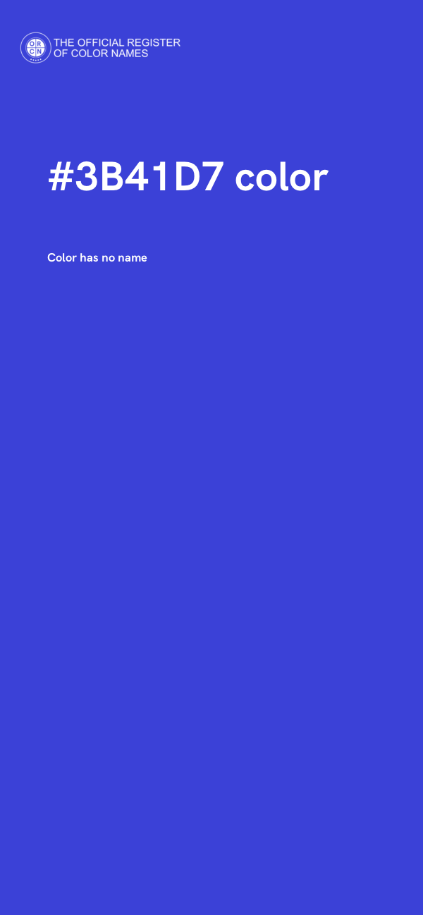 #3B41D7 color image