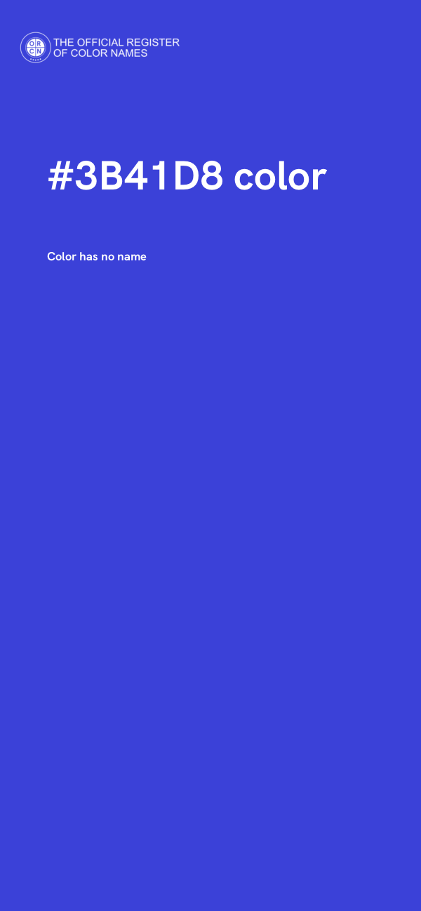 #3B41D8 color image