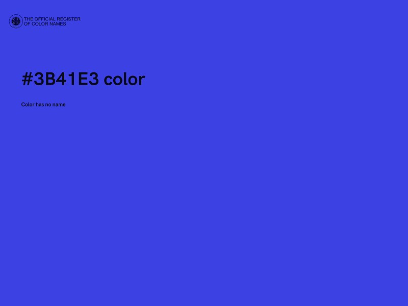 #3B41E3 color image