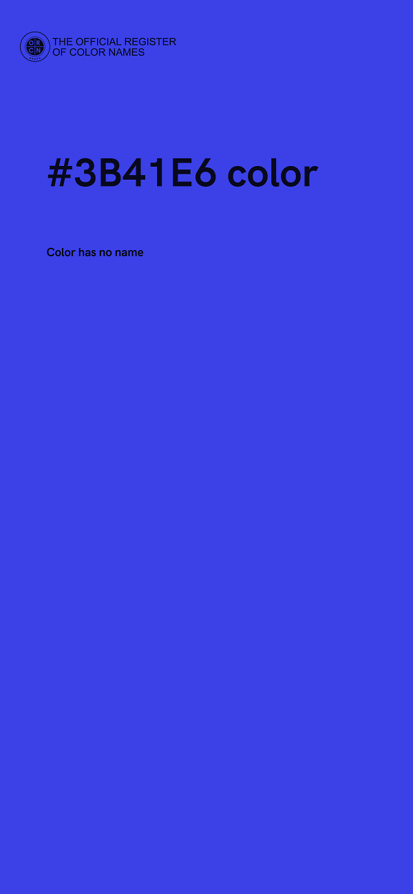 #3B41E6 color image