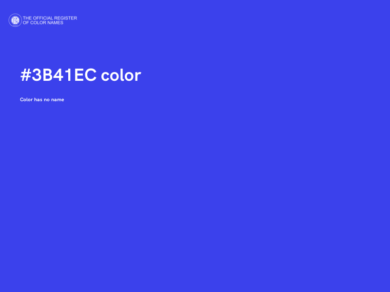 #3B41EC color image