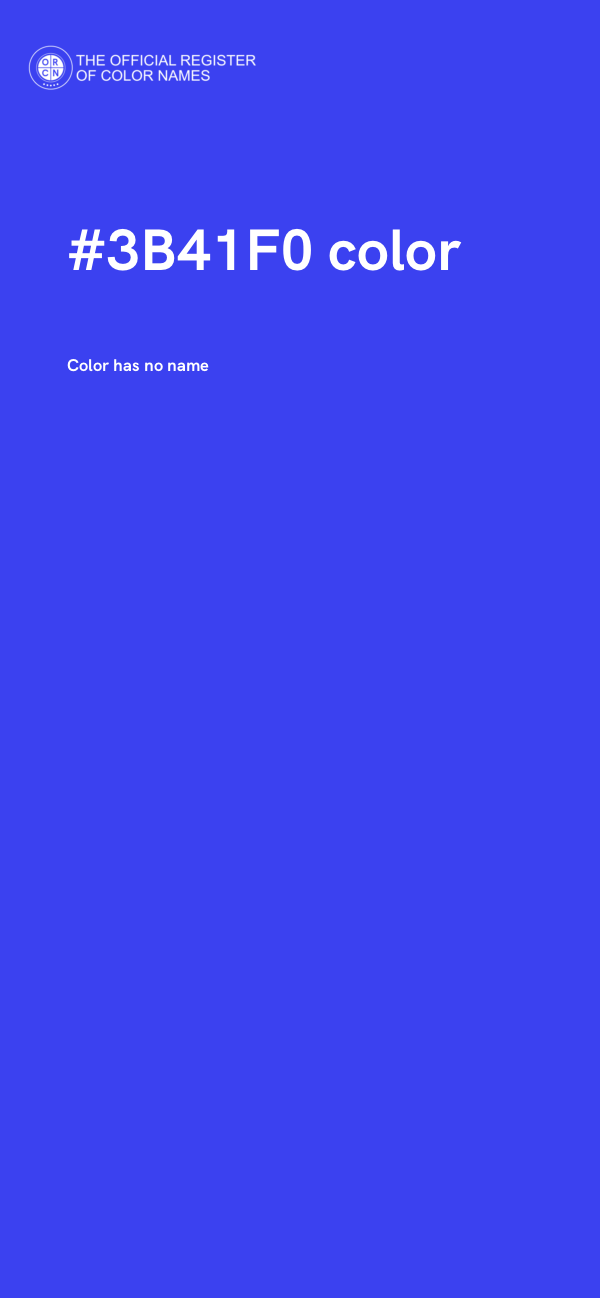 #3B41F0 color image