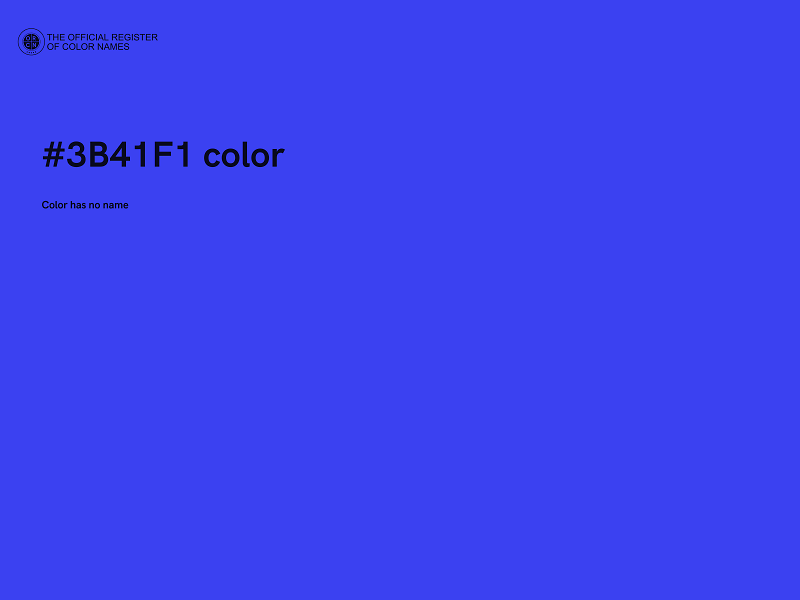 #3B41F1 color image