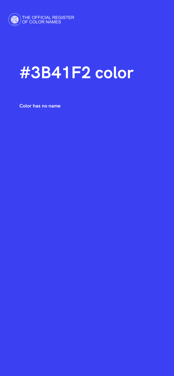 #3B41F2 color image