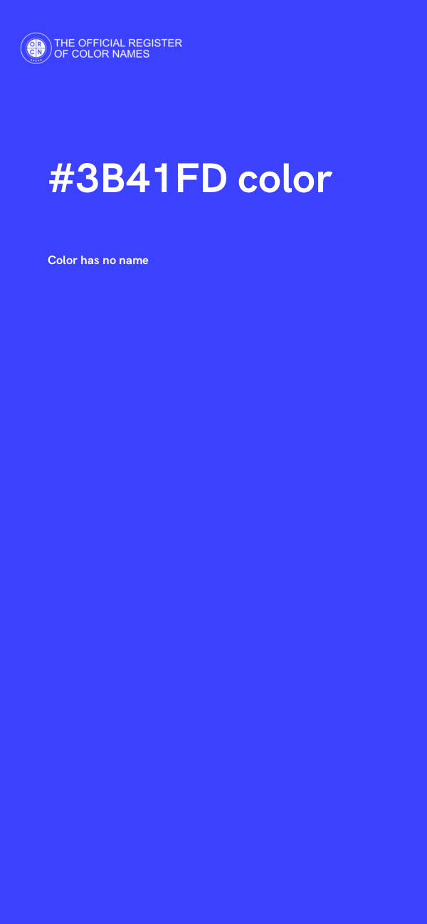 #3B41FD color image
