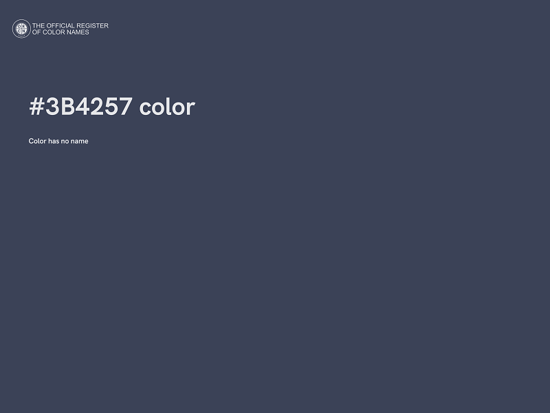 #3B4257 color image