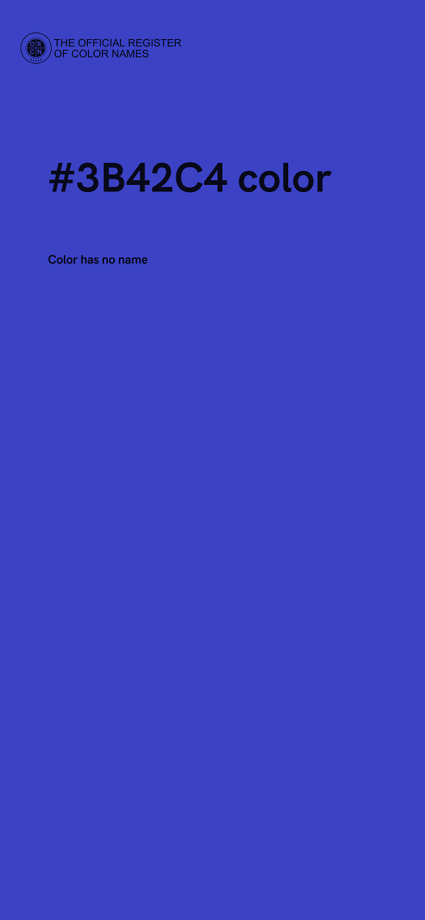#3B42C4 color image