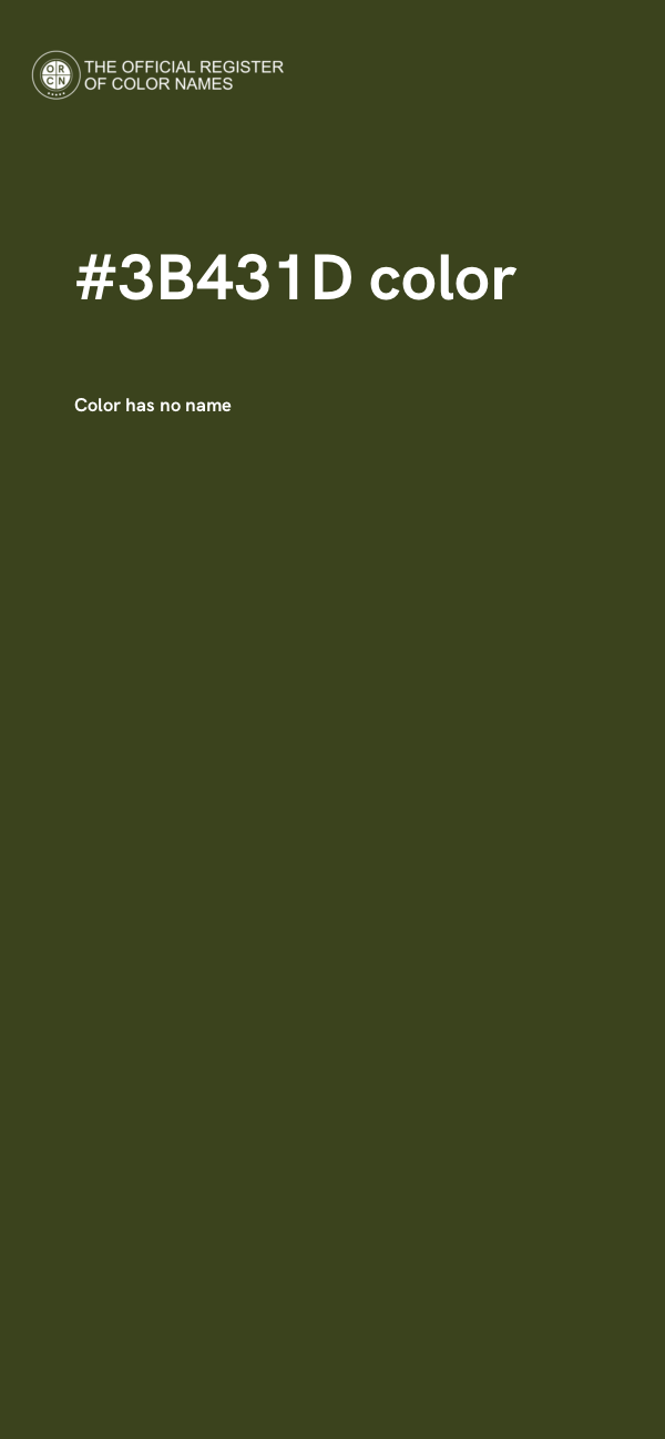 #3B431D color image