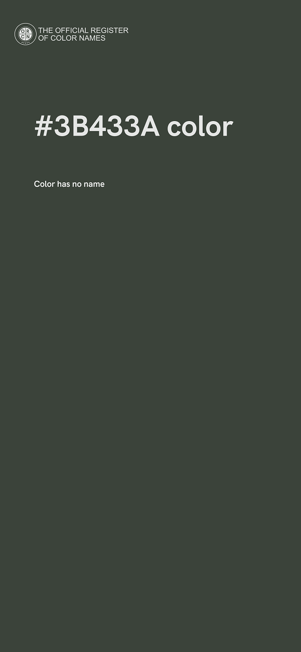 #3B433A color image