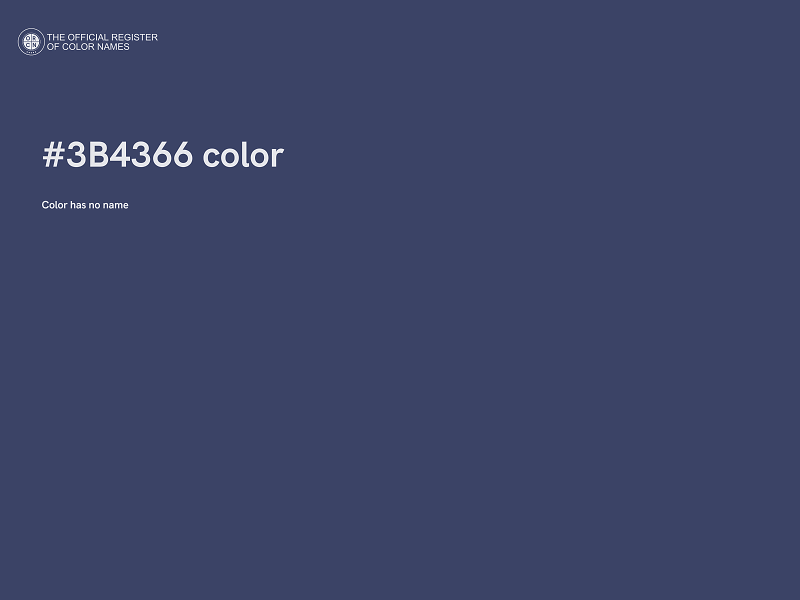 #3B4366 color image