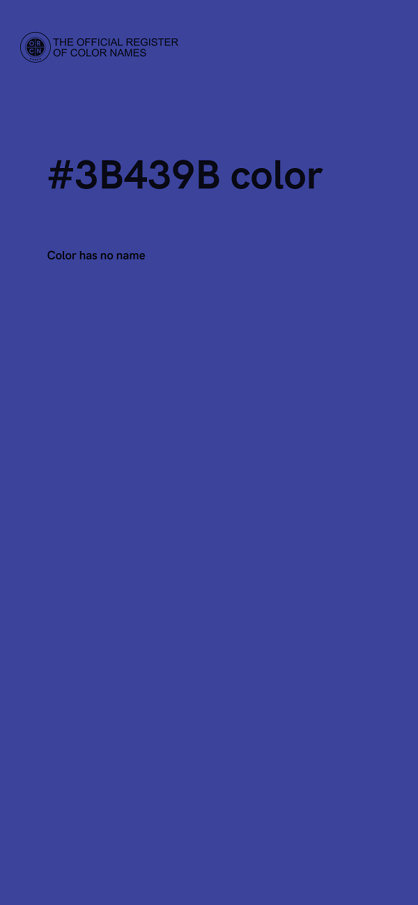 #3B439B color image