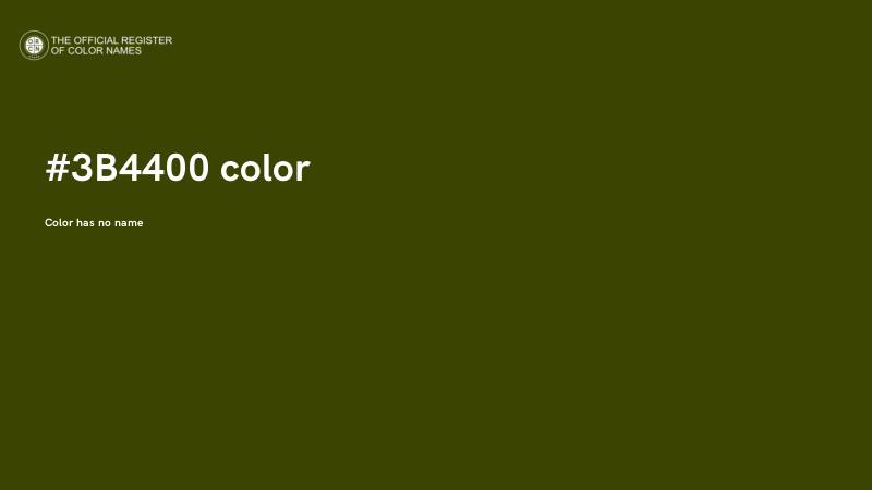 #3B4400 color image