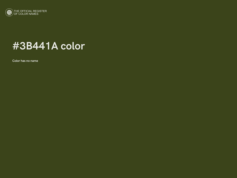 #3B441A color image