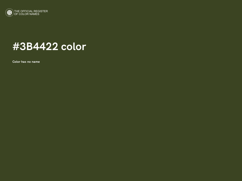 #3B4422 color image