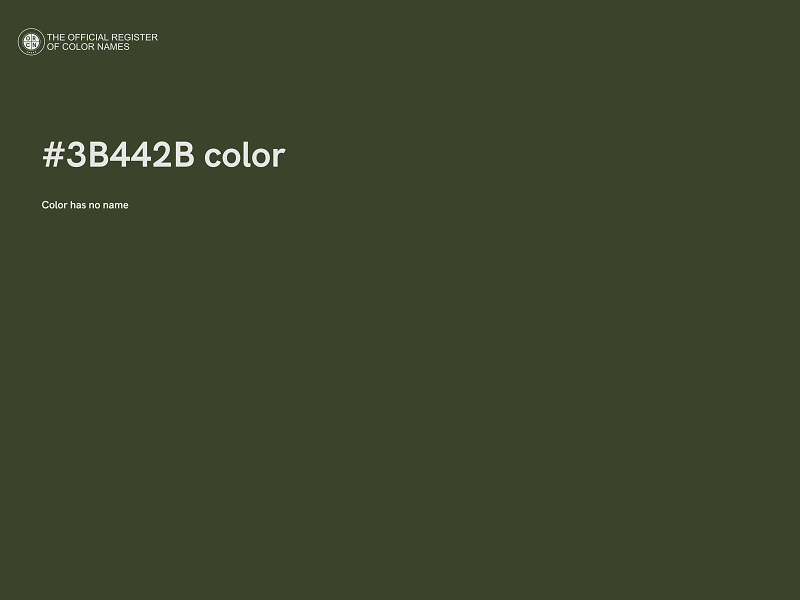 #3B442B color image