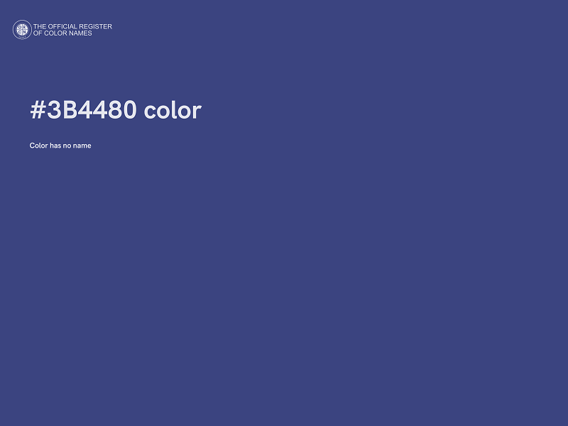 #3B4480 color image