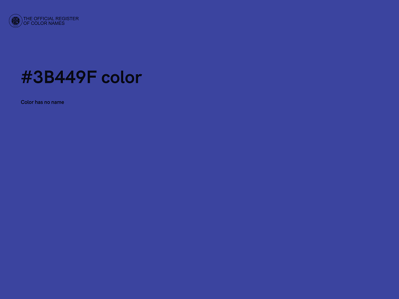 #3B449F color image
