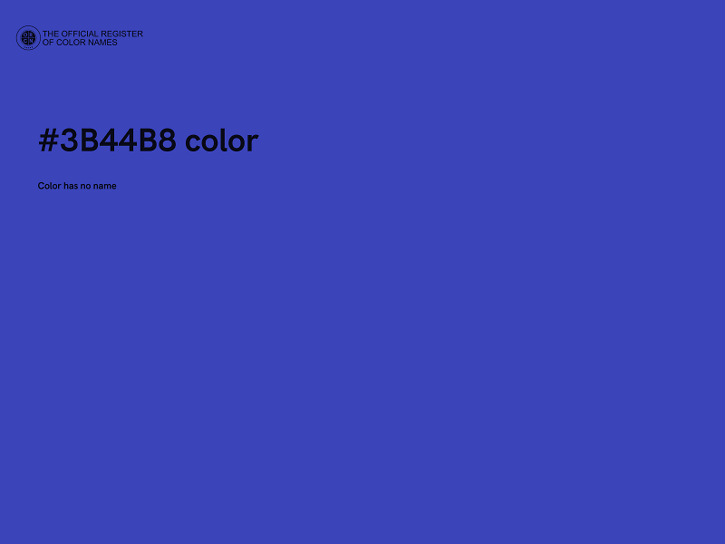 #3B44B8 color image