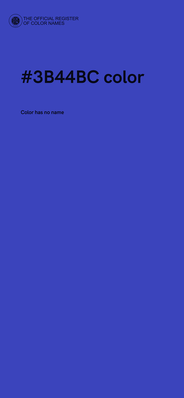 #3B44BC color image