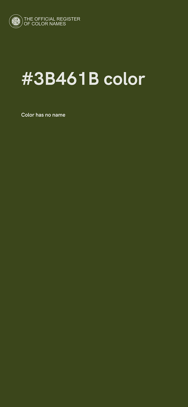 #3B461B color image
