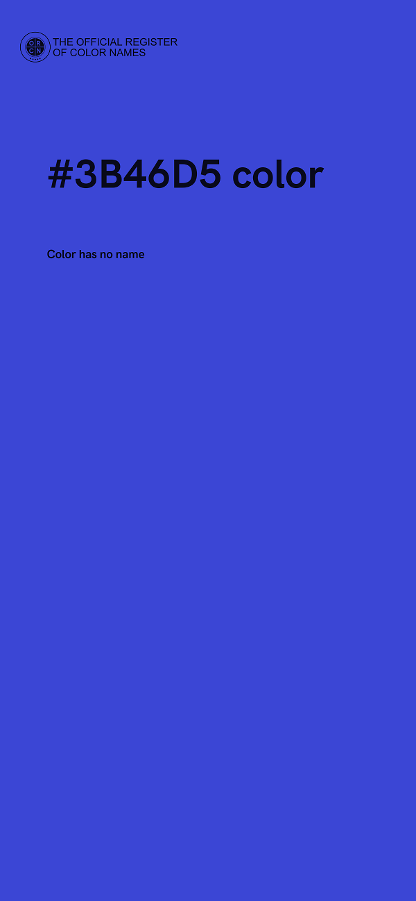 #3B46D5 color image