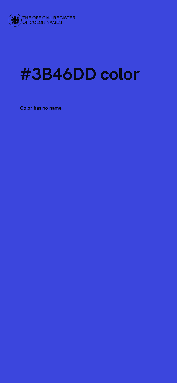 #3B46DD color image