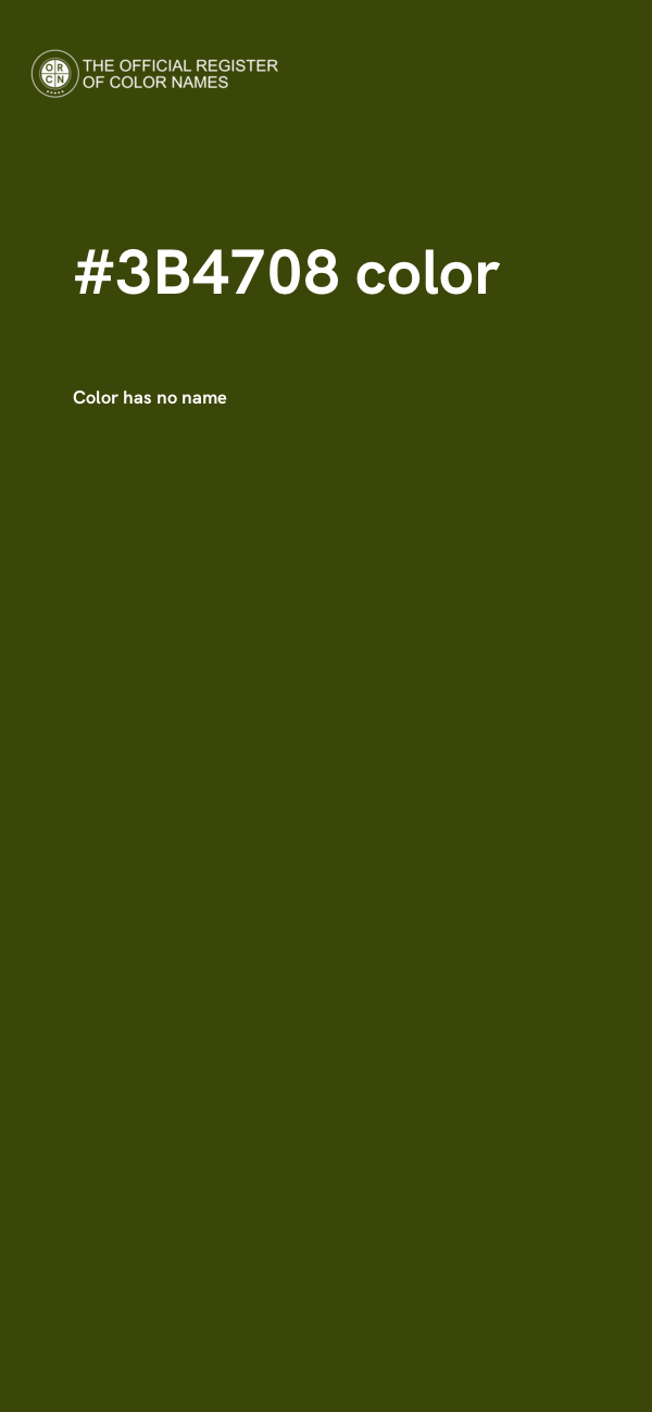 #3B4708 color image