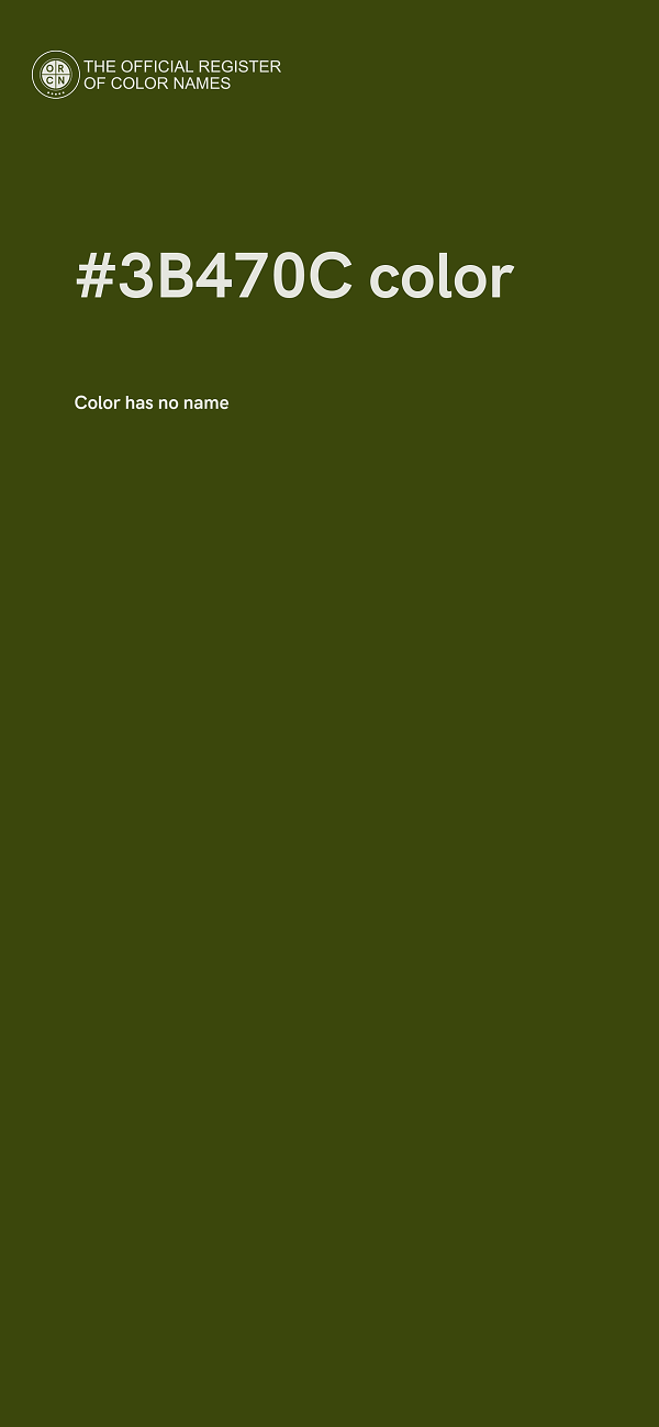 #3B470C color image