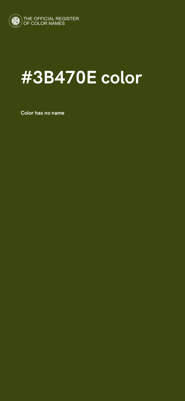 #3B470E color image