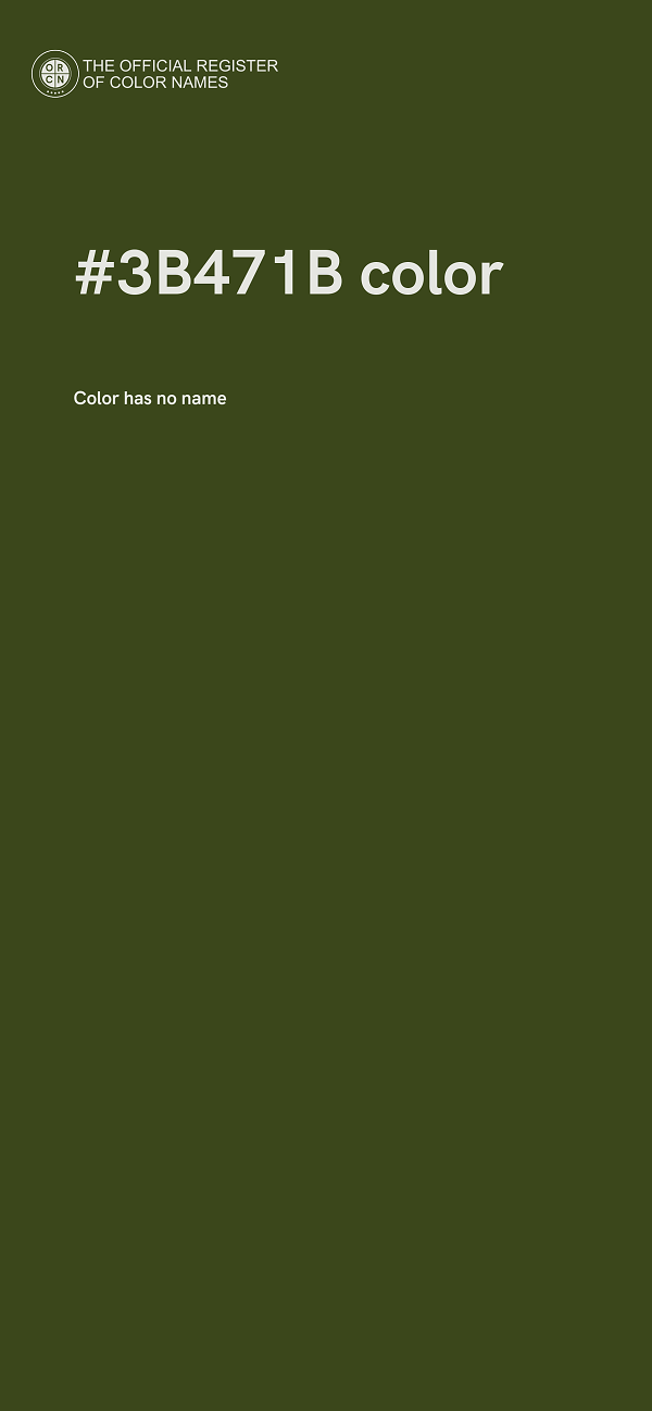 #3B471B color image