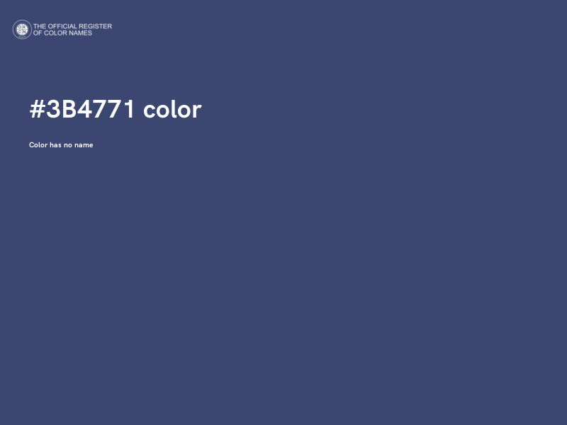 #3B4771 color image