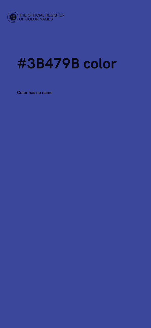 #3B479B color image