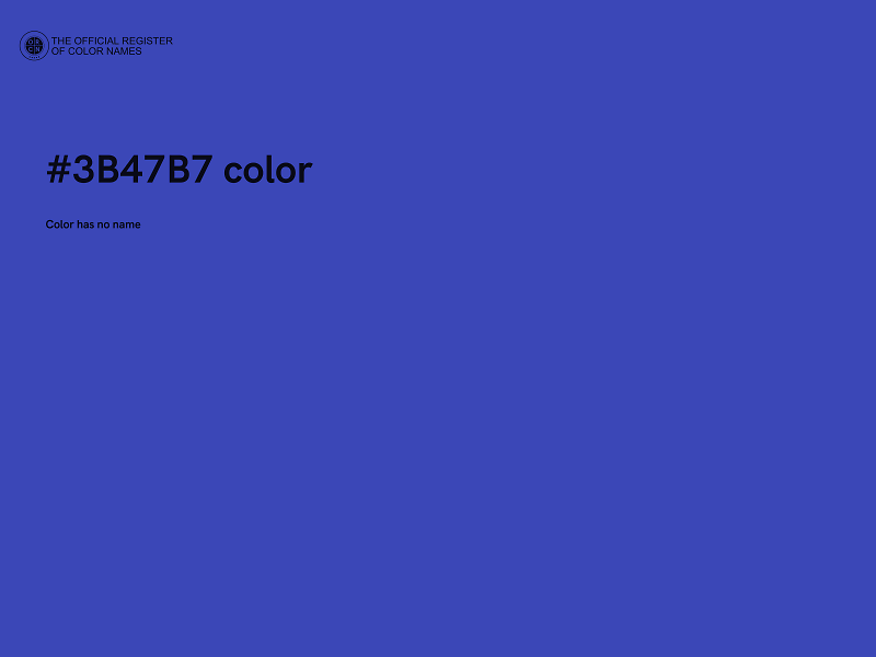 #3B47B7 color image