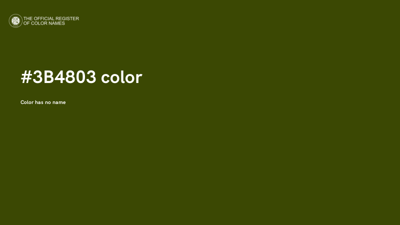 #3B4803 color image