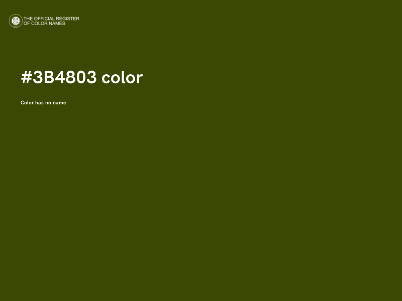 #3B4803 color image