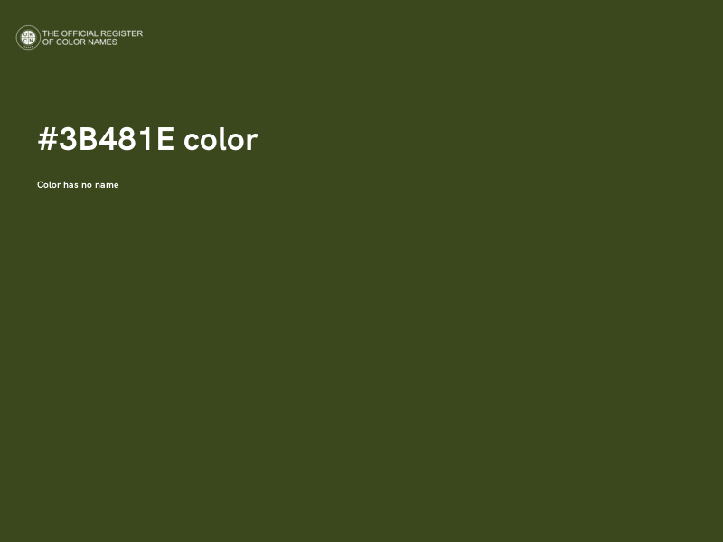 #3B481E color image