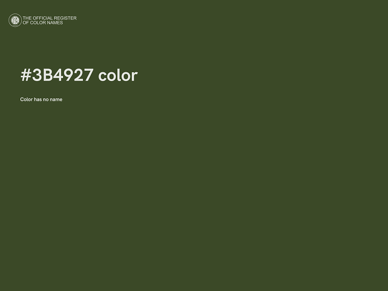 #3B4927 color image