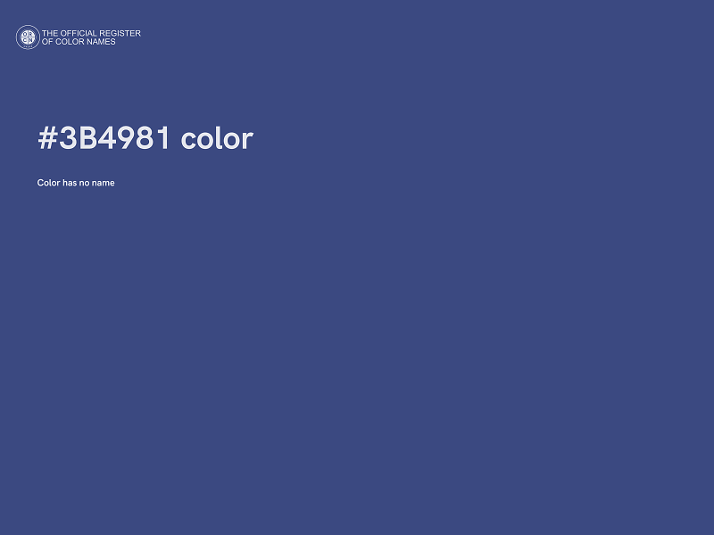 #3B4981 color image